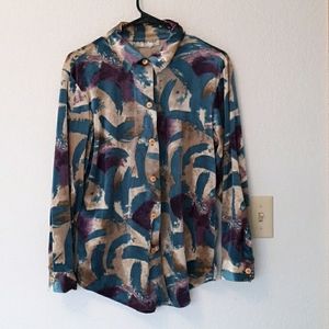 Vintage Velvet 90s Button Down